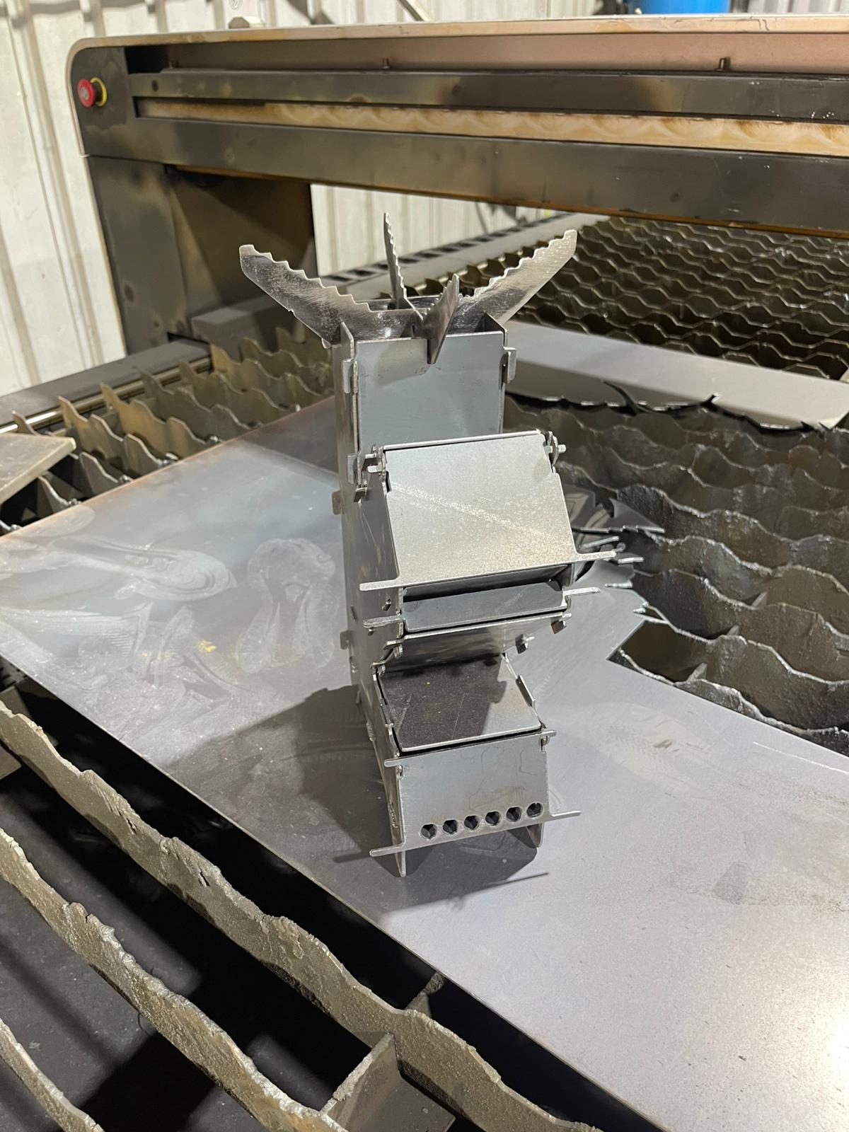 Flat Pack Steel Rocket Stove – Portable Outdoor Camping Cooker - Image 3