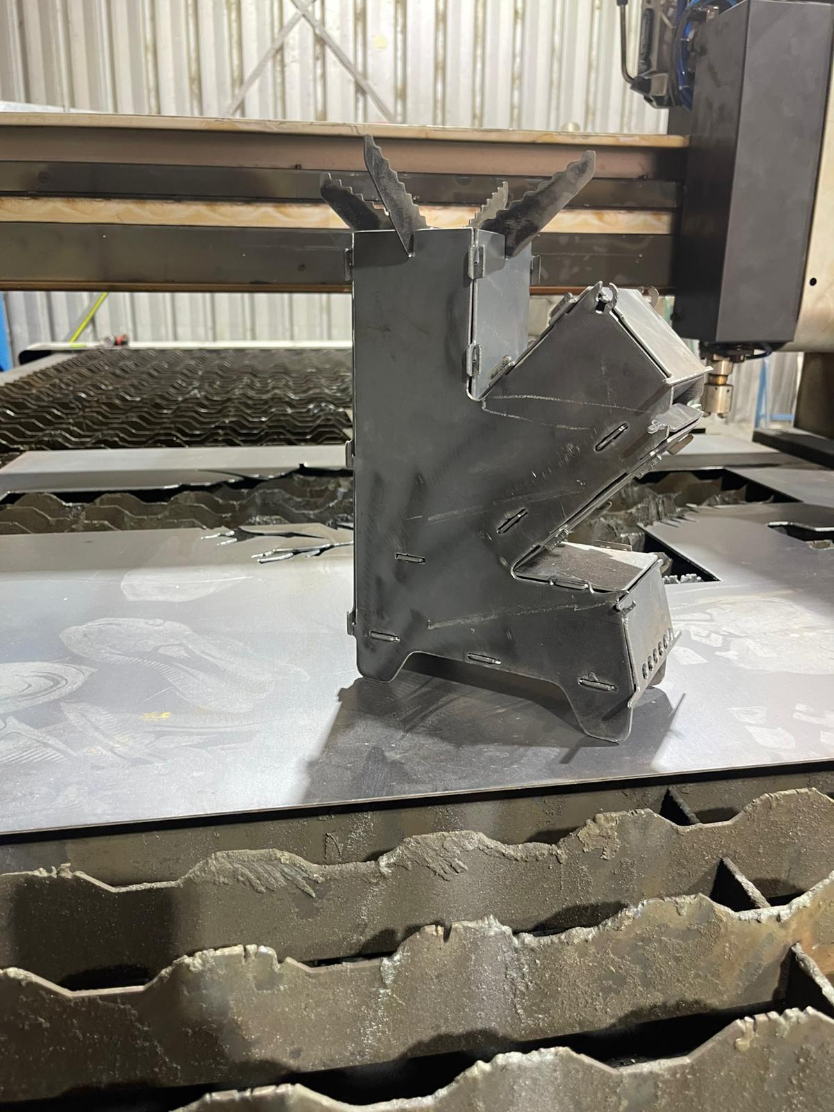 Flat Pack Steel Rocket Stove – Portable Outdoor Camping Cooker - Image 4