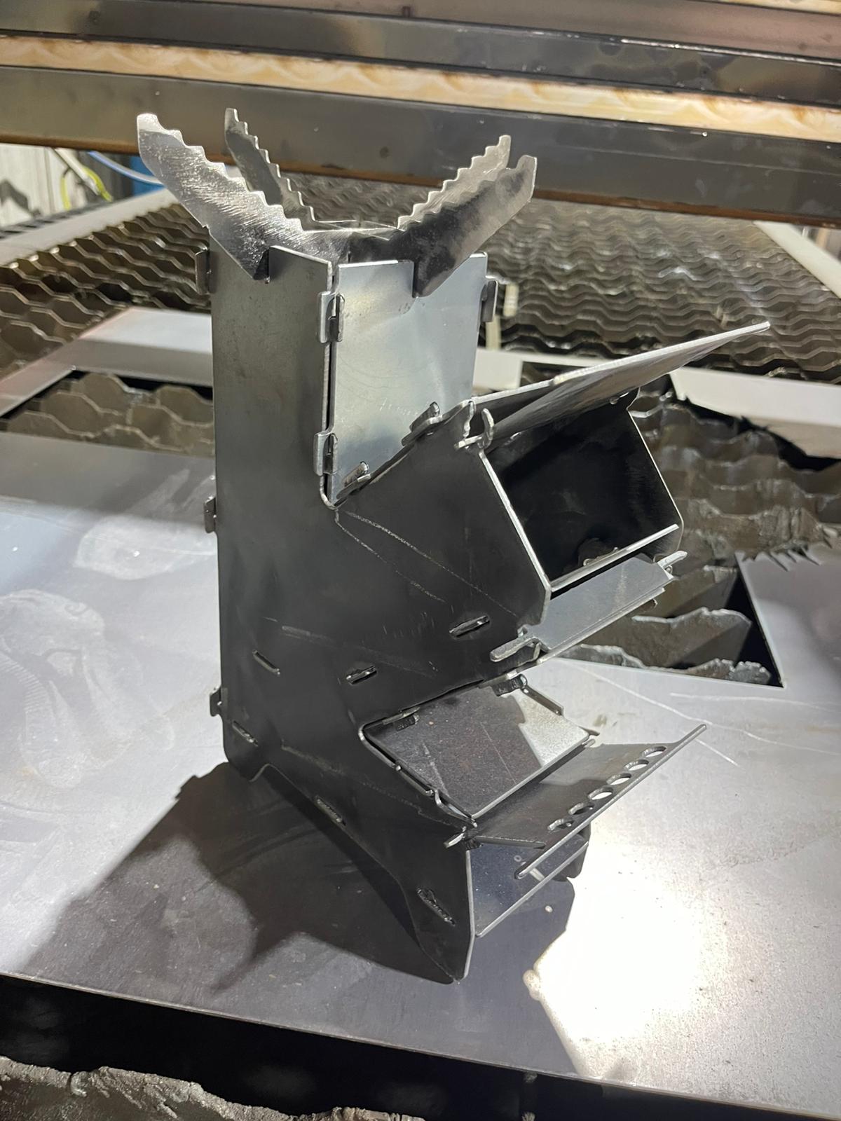 Flat Pack Steel Rocket Stove – Portable Outdoor Camping Cooker - Image 5