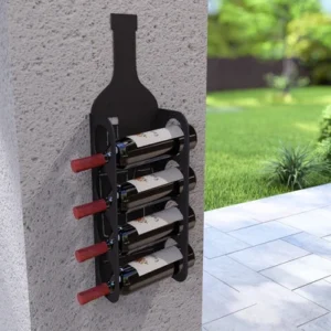 Bottle Wall Wine Rack. DXF, SVG files for plasma, laser cutting