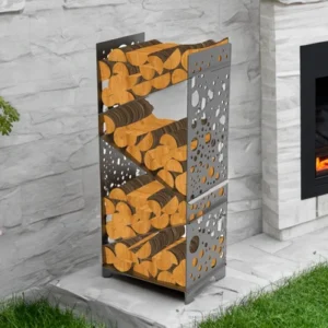 Bubbles Firewood Rack. DXF files for laser, plasma cutting