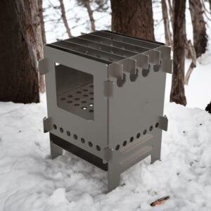 Camping Stove V1. DXF files for laser, plasma cutting. Ultralight Portable Wood Stove