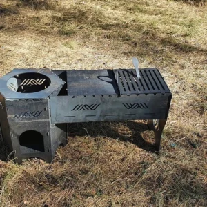 Cauldron Stove and Grill V3. DXF files for laser, plasma cutting