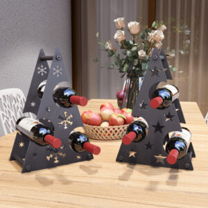 Christmas Tree Wine Rack. DXF, SVG files for plasma, laser cutting