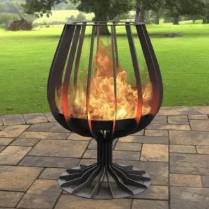 Cognac, Brandy Glass Fire Pit. DXF, SVG files for laser, plasma cutting
