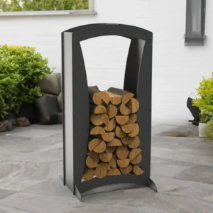 Contemporary 43" Firewood Rack. DXF files for laser, plasma cutting