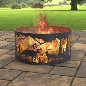 Deer Ring Fire Pit. DXF, SVG files for laser, plasma cutting