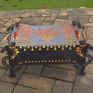 Dragon Fire Pit Grill. DXF, SVG files for laser, plasma cutting