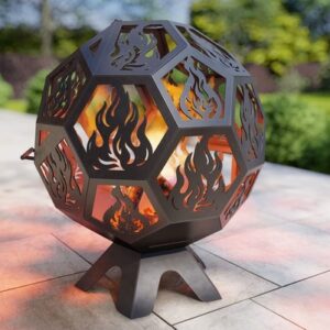 Fireball with Lid. DXF, SVG files for plasma, laser cutting. Fire Pit