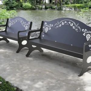 Garden Bench. Park Bench. DXF files for laser, plasma cutting. Home Backyard Decoration