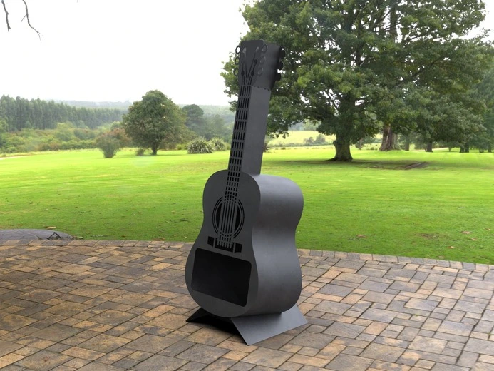 Guitar Classic 41" Fire Pit. DXF, SVG files for laser, plasma cutting