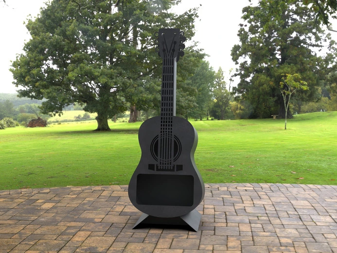 Guitar Classic 41" Fire Pit. DXF, SVG files for laser, plasma cutting