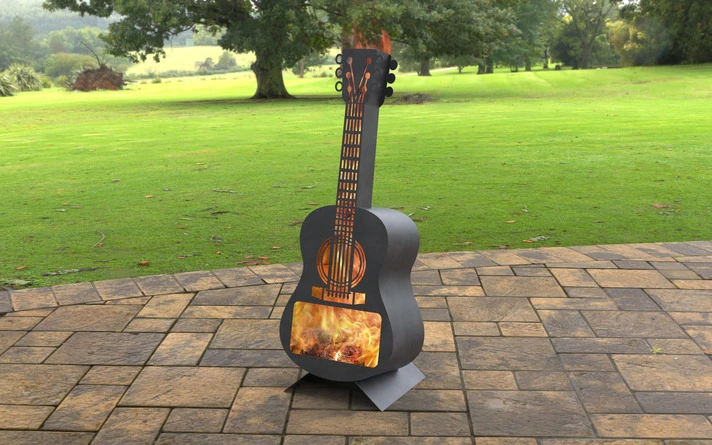 Guitar Classic 41" Fire Pit. DXF, SVG files for laser, plasma cutting