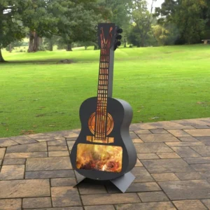 Guitar Classic 62" Fire Pit. DXF, SVG files for laser, plasma cutting