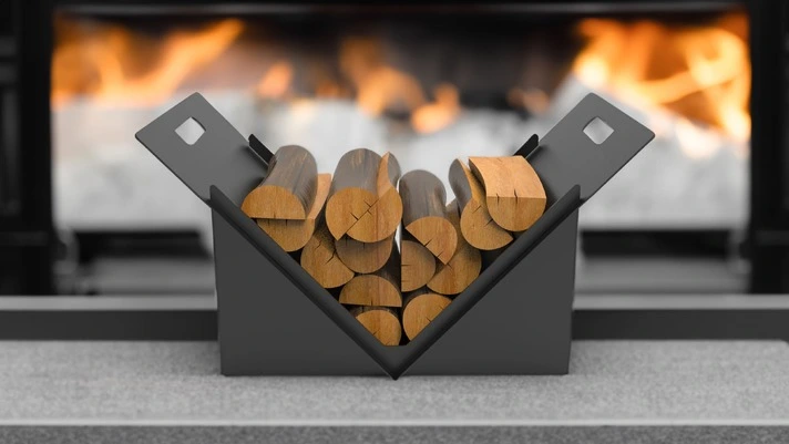 Square Firewood Rack. DXF files for laser, plasma cutting