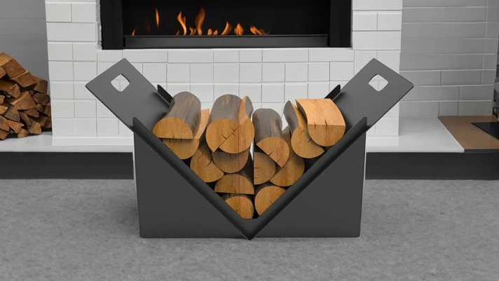 Square Firewood Rack. DXF files for laser, plasma cutting