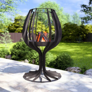 Wine glass 96" Fire Pit. DXF, SVG files for laser, plasma cutting